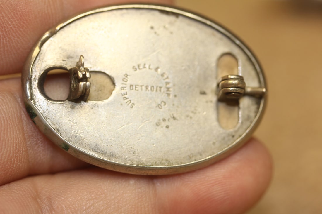Antique Fisher Body Name Tag - 2