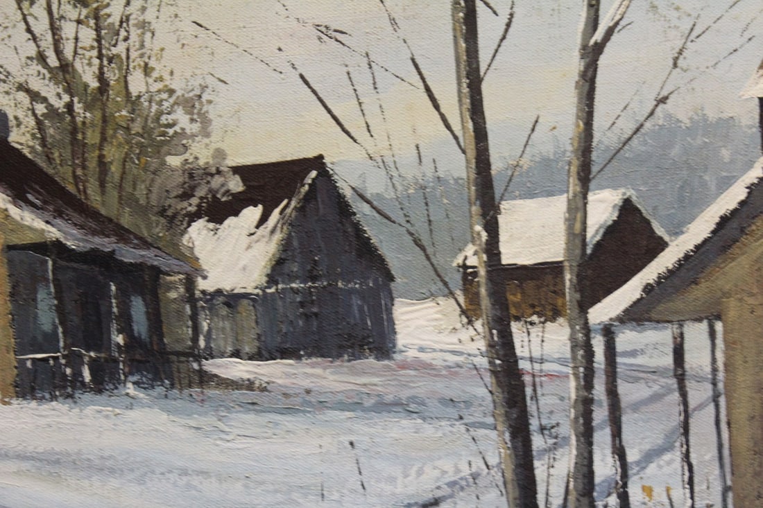 A Retro Oil on Canvas Painting - 5
