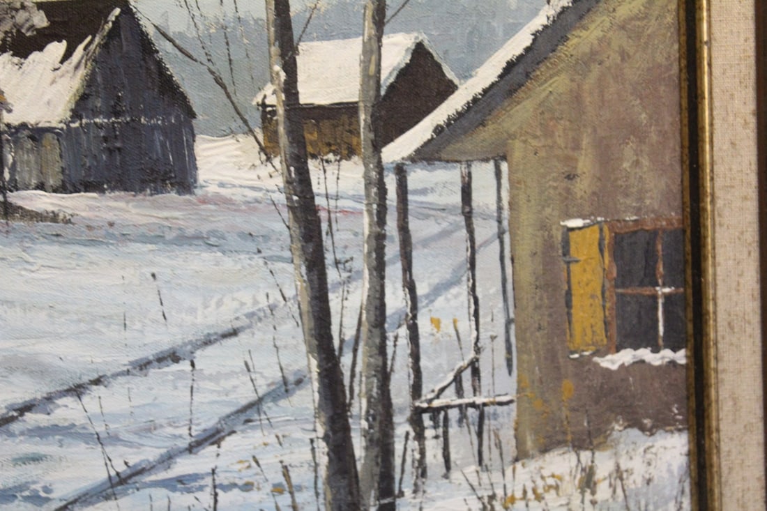 A Retro Oil on Canvas Painting - 7