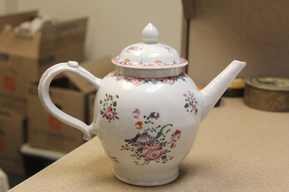 Antique Chinese Export Teapot - 3