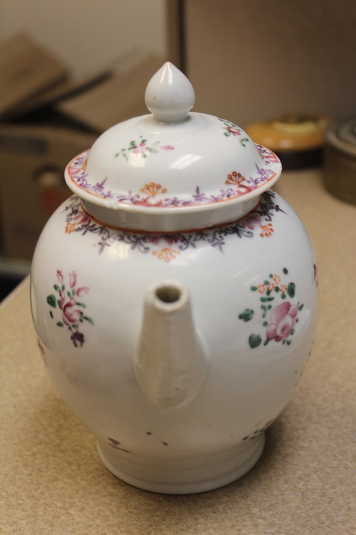 Antique Chinese Export Teapot - 4