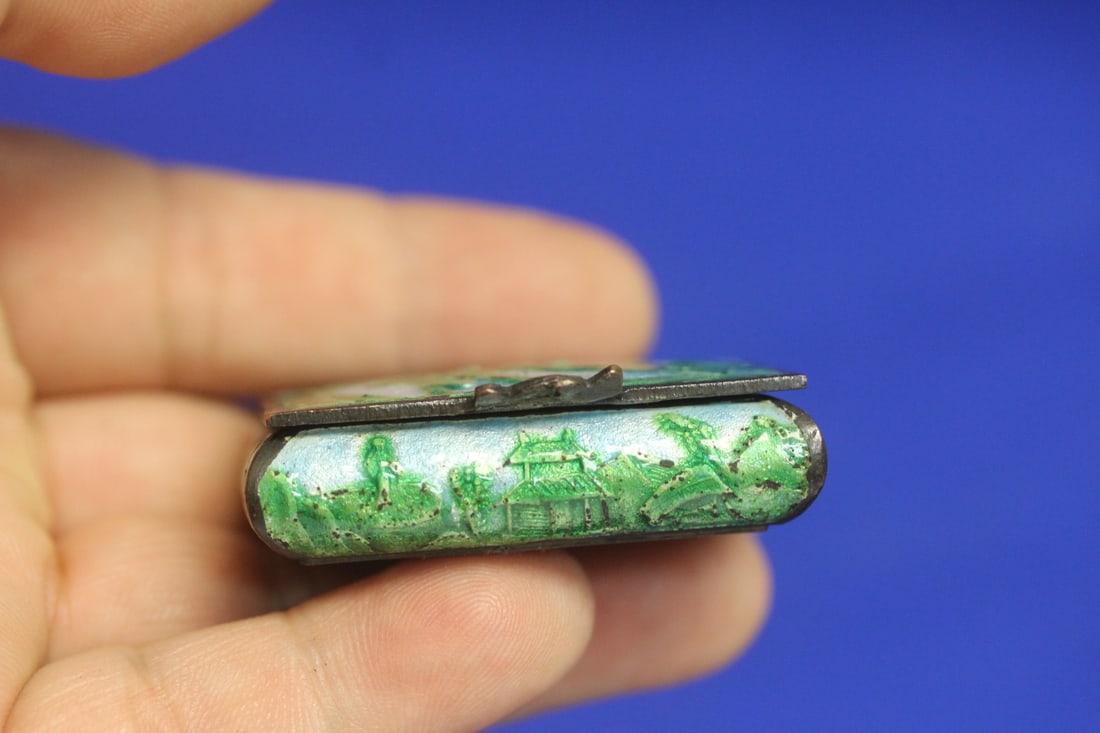 An Enamel on Metal Box - 2