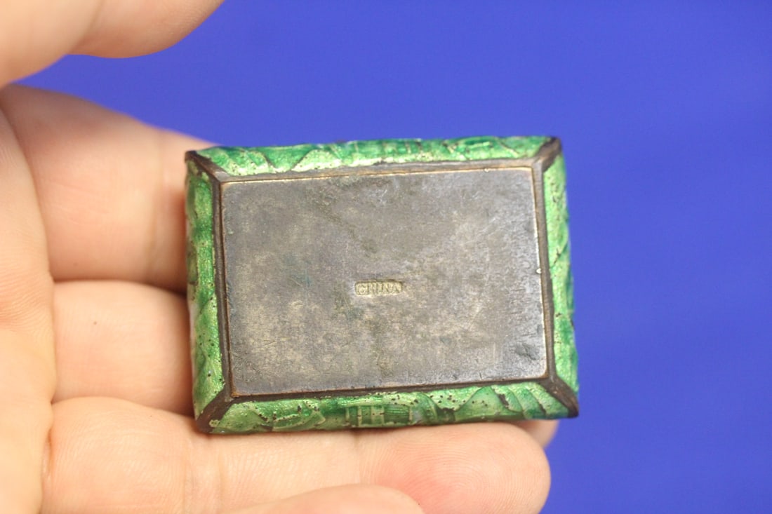 An Enamel on Metal Box - 3