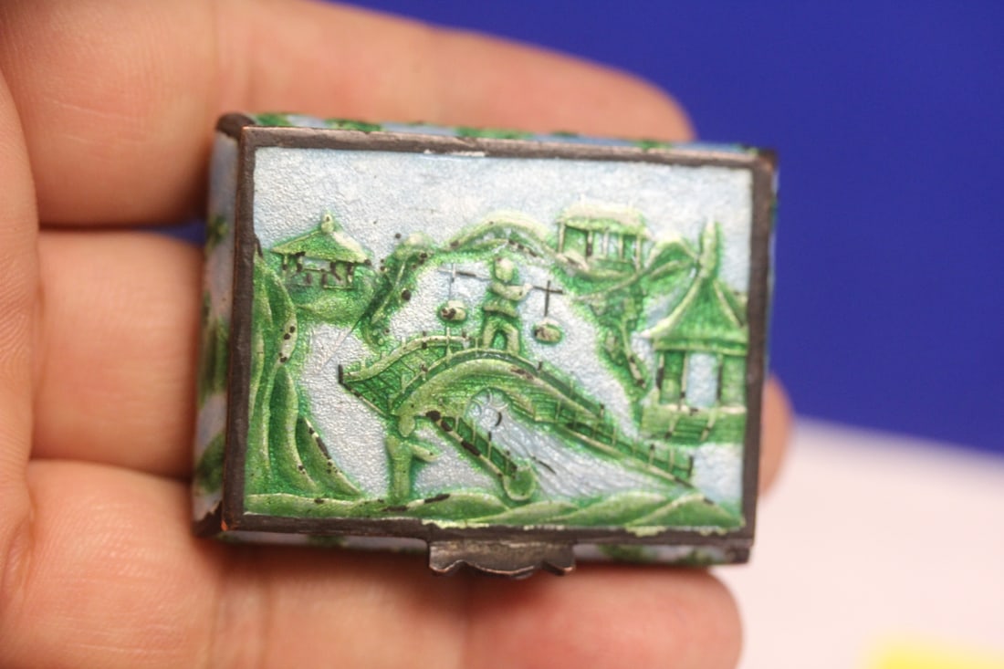 An Enamel on Metal Box - 8