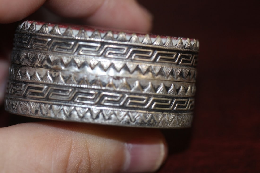 A Small Chinese Stone Trinket Box - 5