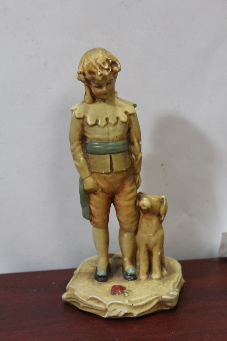 A Chalk Figurine: 7 3/4" tall