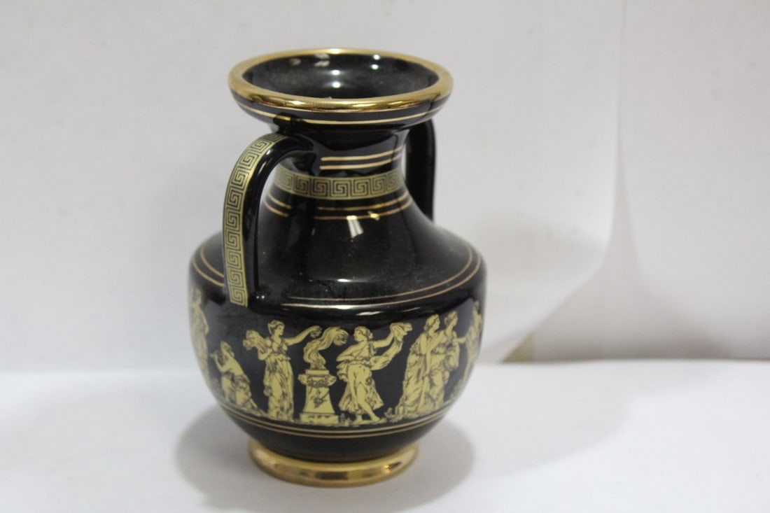 Gold Gilted Neofiton Greece Ceramic - 5