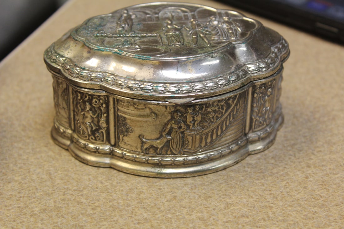 Well Carved Metal Box - 2