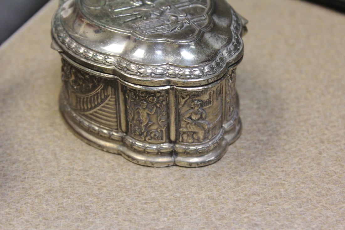 Well Carved Metal Box - 3