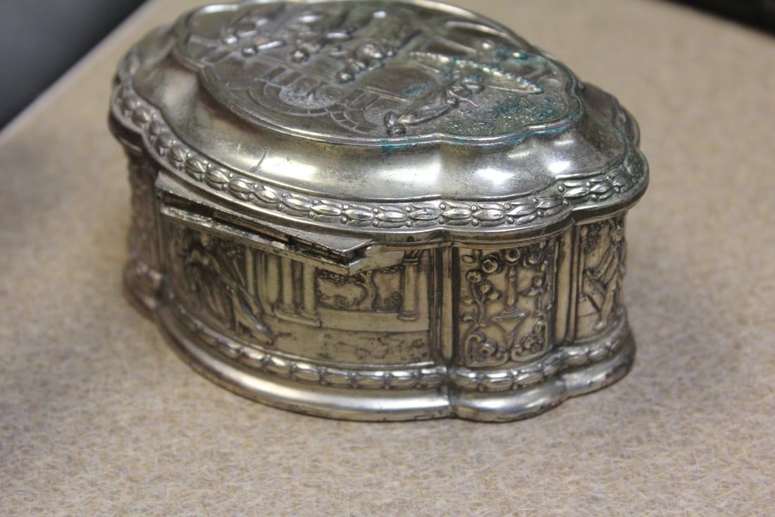 Well Carved Metal Box - 5
