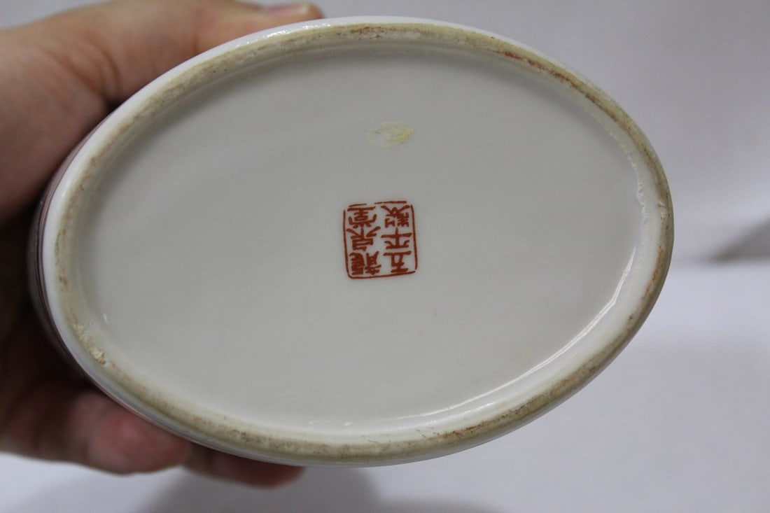 A Vintage chinese Ceramic Tea Jar - 6