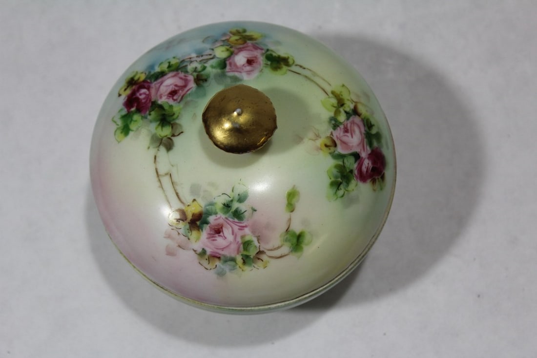 An Artist Signed Limoges Cover Bowl - 2