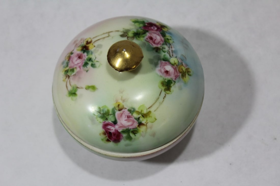 An Artist Signed Limoges Cover Bowl - 3