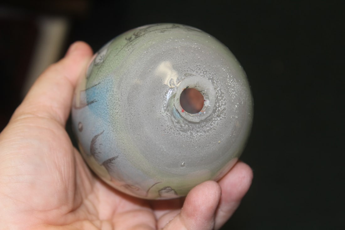Reverse on Painting Glass Egg - 5