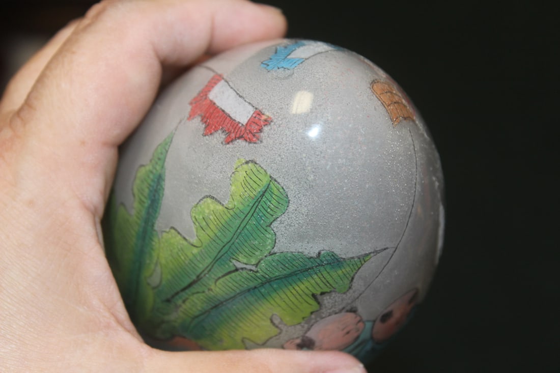 Reverse on Painting Glass Egg - 6