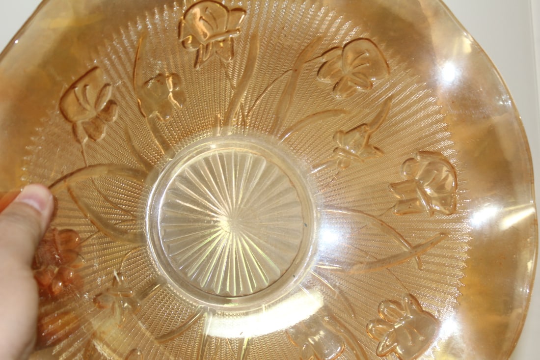 Large Carnival Glass Bowl - 2