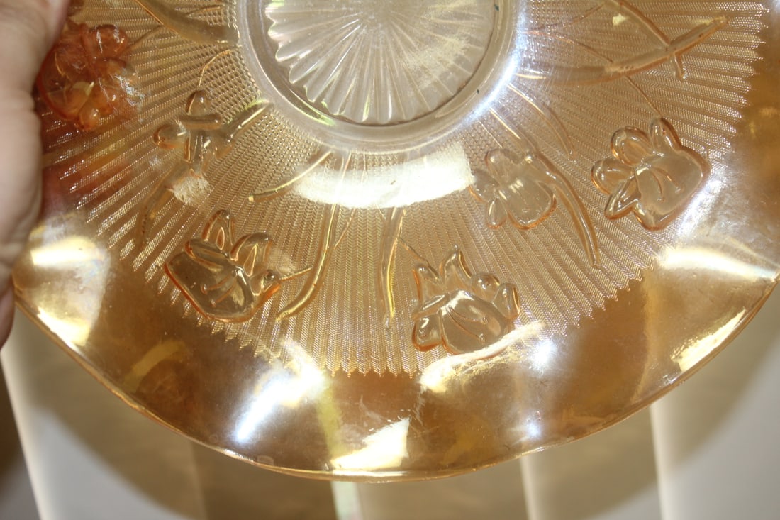 Large Carnival Glass Bowl - 3