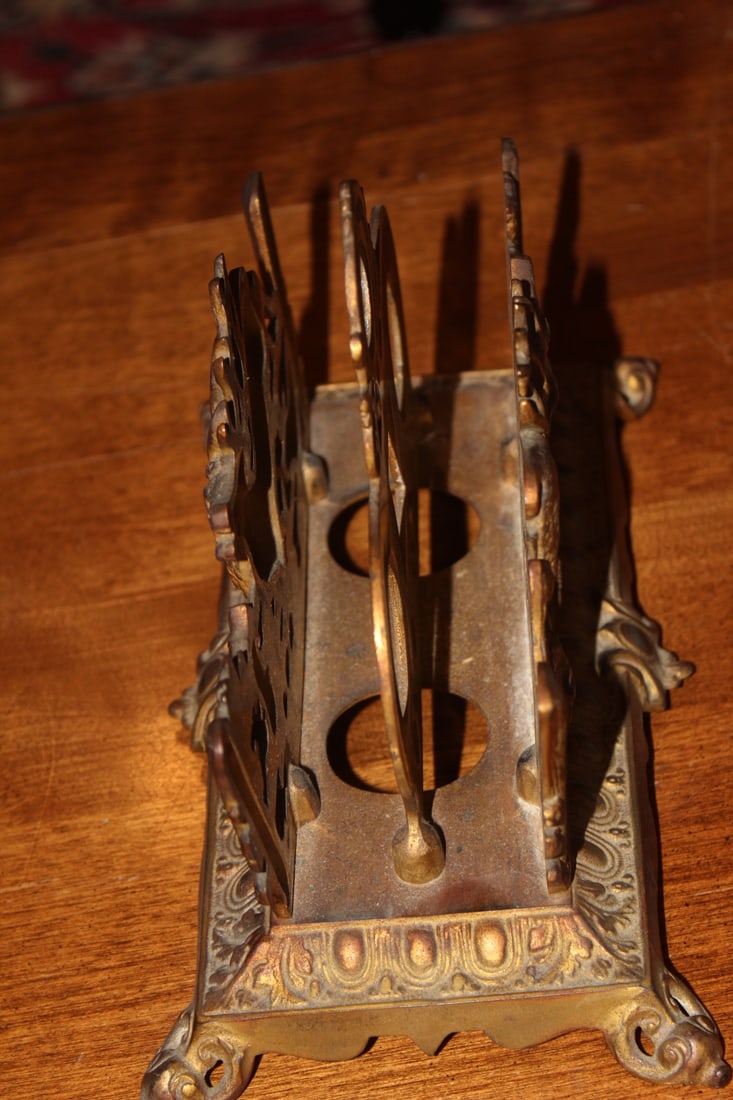 Signed Vintage Deer Stag Napkin Holder - 3