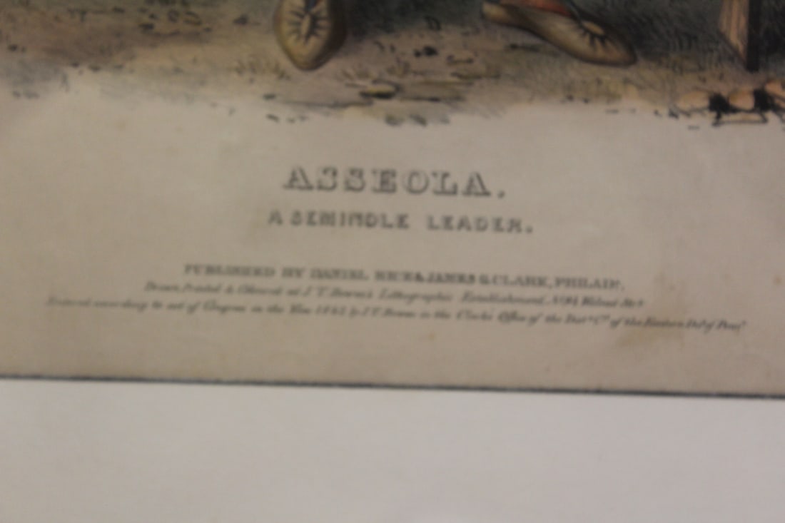 Asseola, Seminole Leader Lithograph - 2