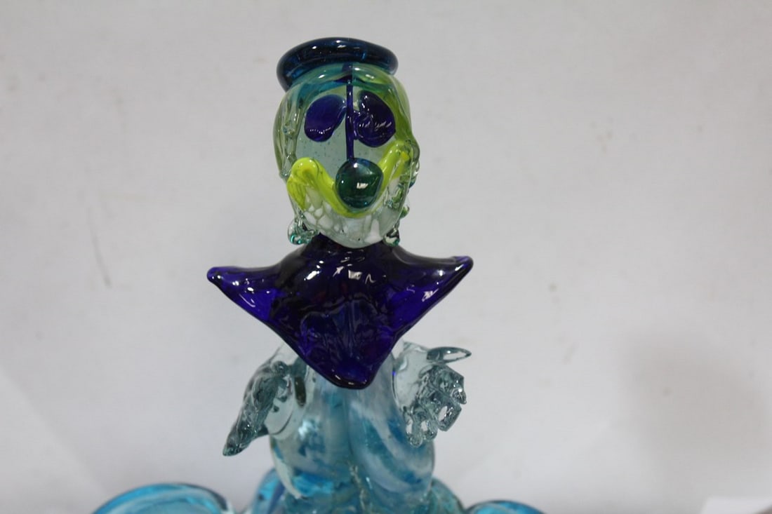 A Murano Glass Clown Ashtray - 2