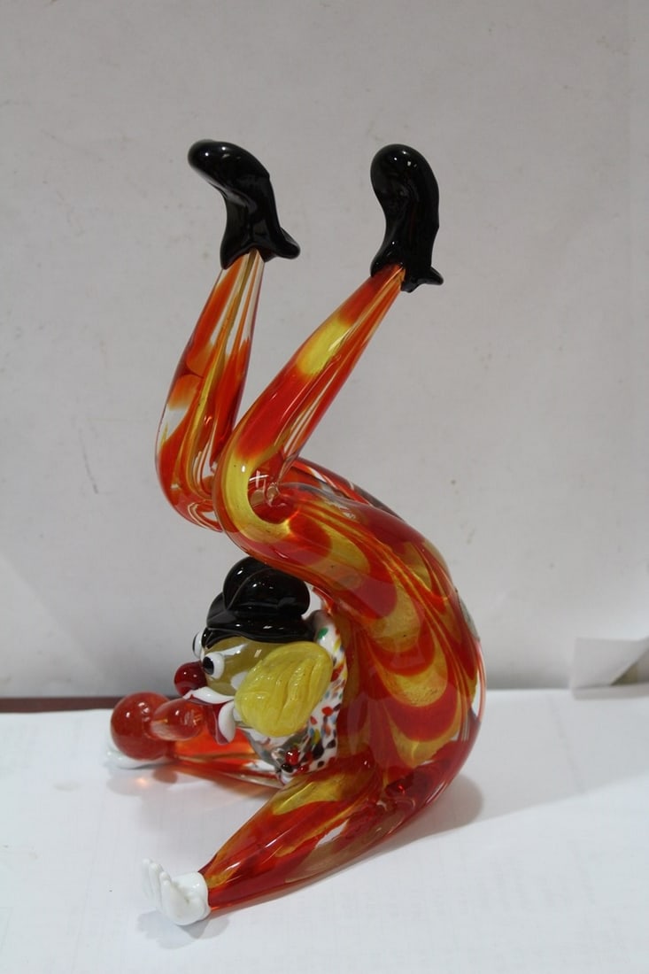 A Rare Murano Artglass Clown - 2
