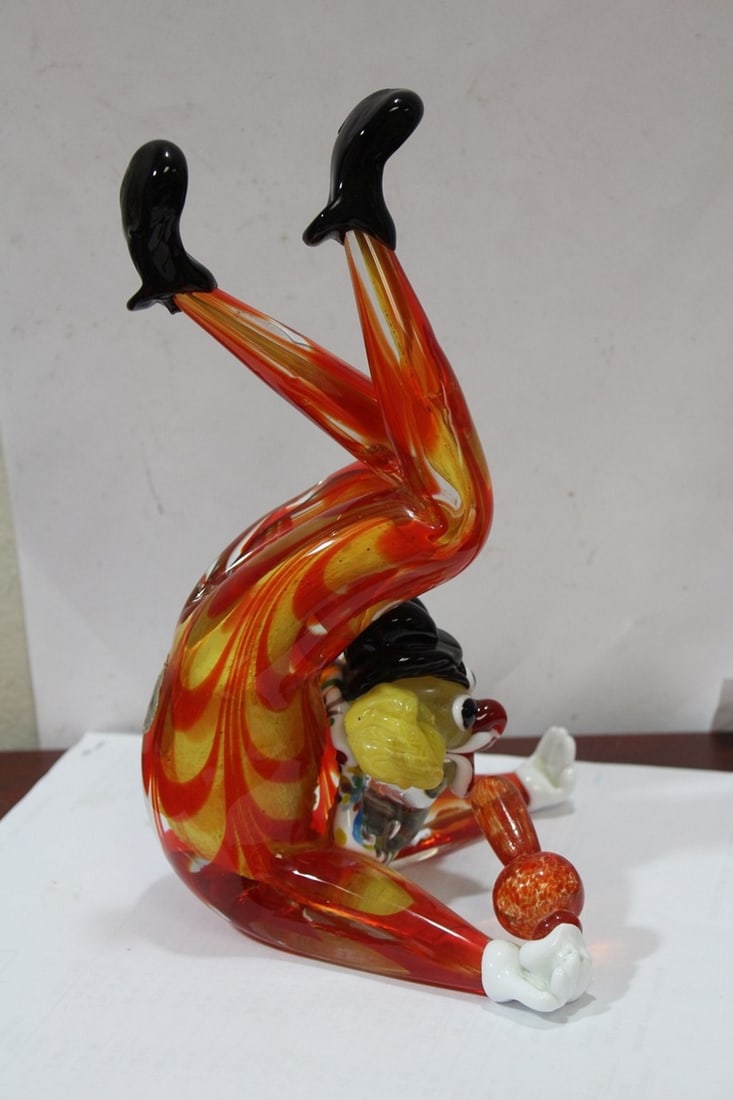 A Rare Murano Artglass Clown - 4