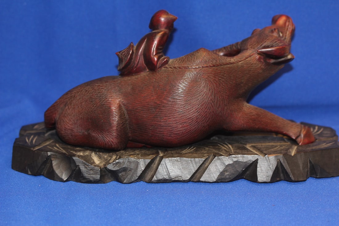 An Antique Chinese Ox with Boy Rider - 4