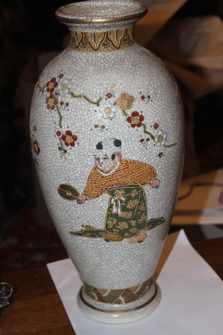 Antique Japanese Satsuma Vase - 2