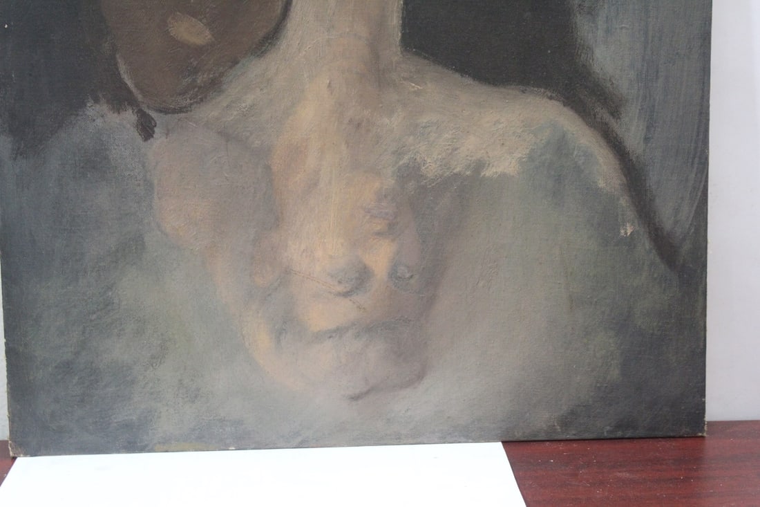An Antique Oil on Board Painting - 4