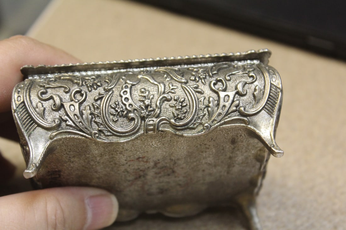Well Carved Metal Box - 3