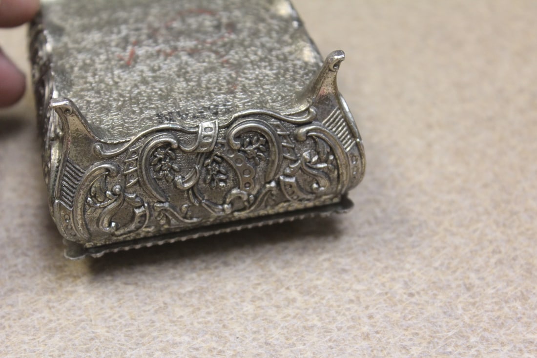 Well Carved Metal Box - 6