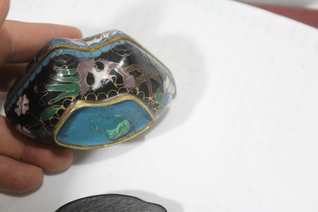 A Chinese Cloisonne Box and Stand - 3