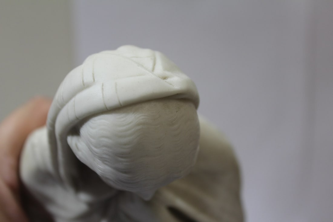 An Antique Parian Girl with Book - 13