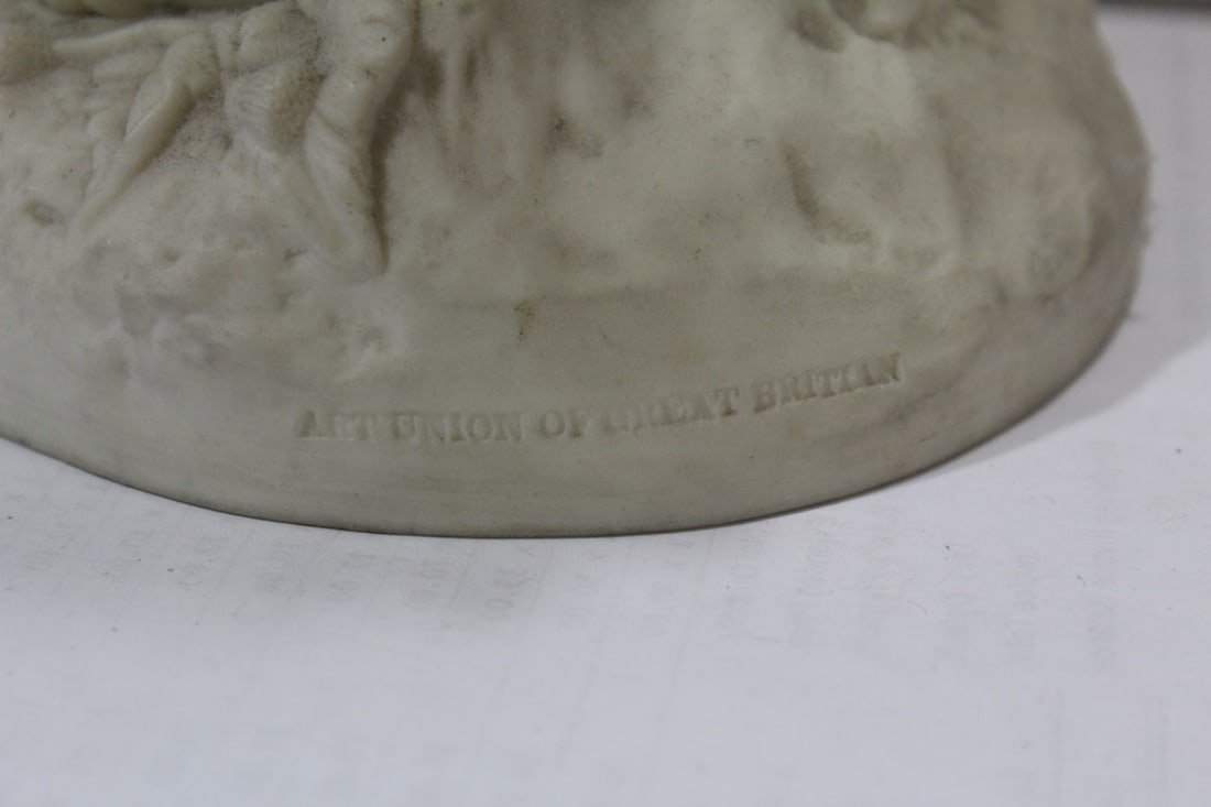 An Antique Parian Girl with Book - 7
