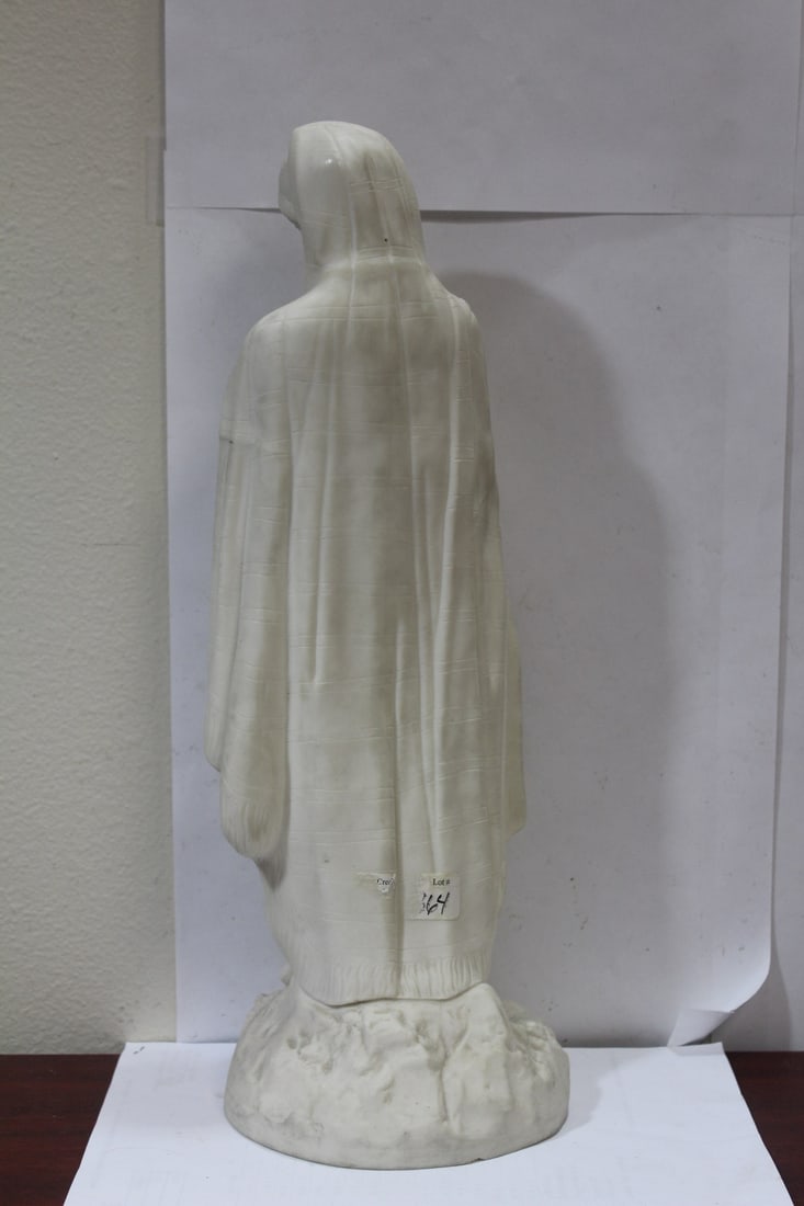 An Antique Parian Girl with Book - 9