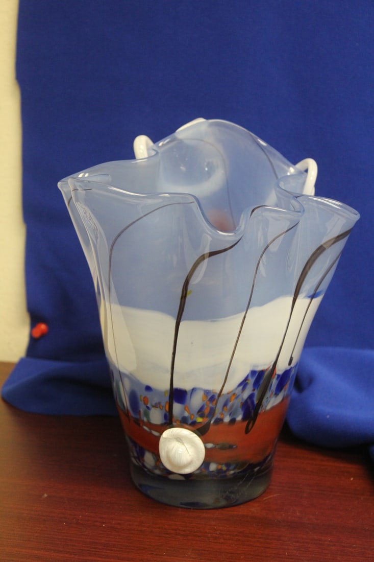 A Signed Apply Artglass Vase - 3