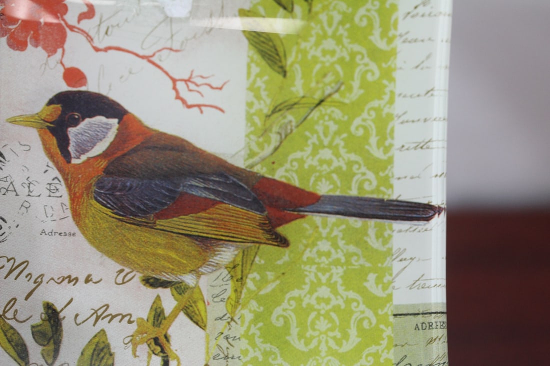 A Glass Bird Plate - 3