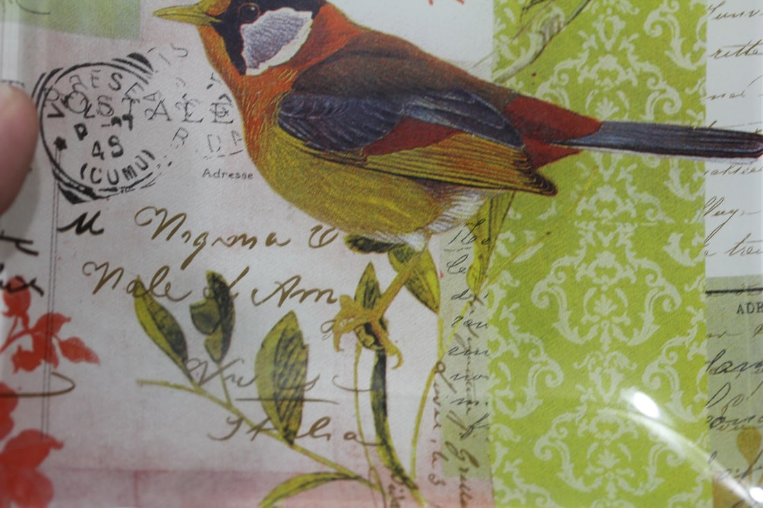 A Glass Bird Plate - 4