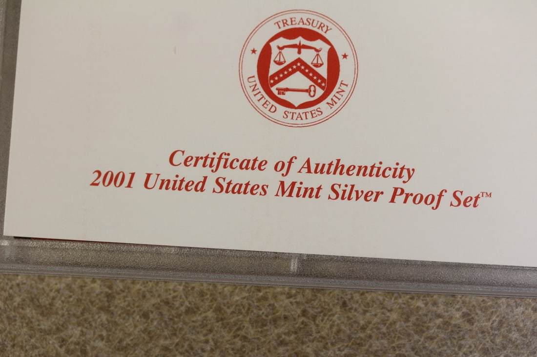 2001 US Mint Silver Proof Set - 4