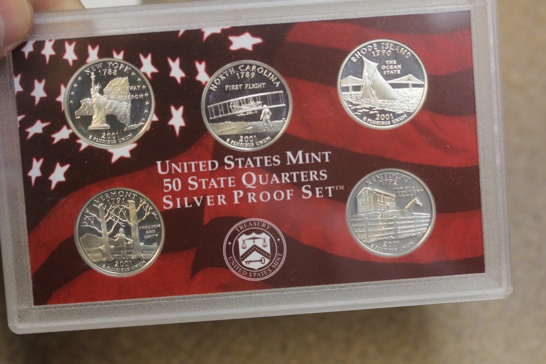 2001 US Mint Silver Proof Set - 5
