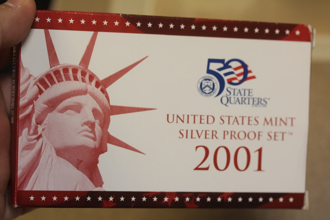 2001 US Mint Silver Proof Set: as shown