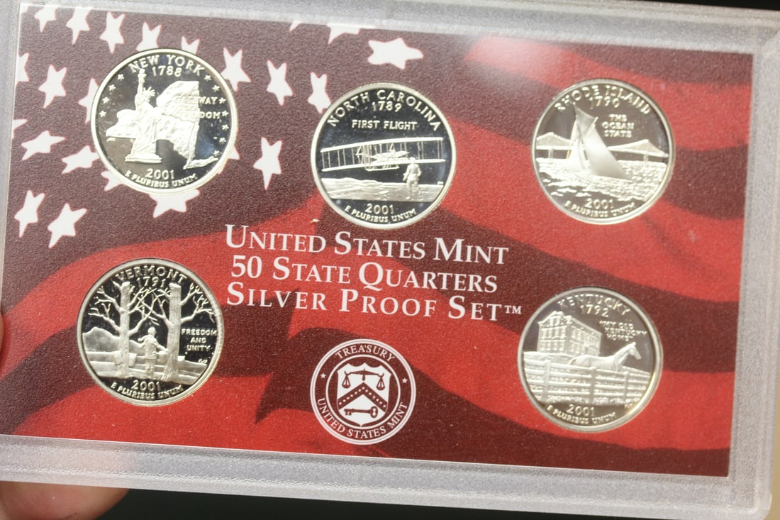 2001 US Mint Silver Proof Set - 3