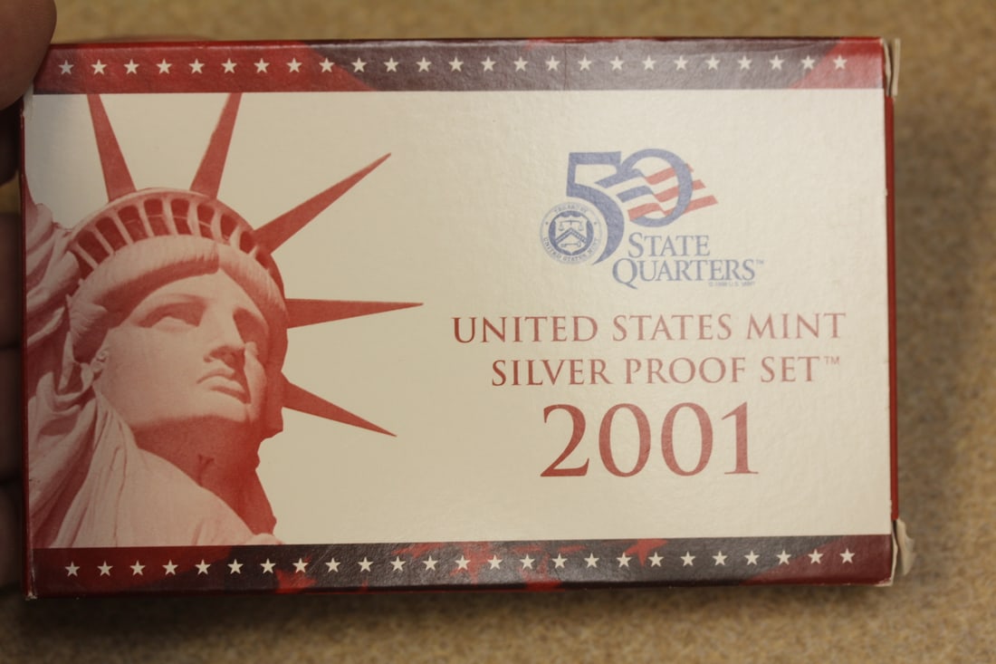 2001 US Mint Silver Proof Set: as shown