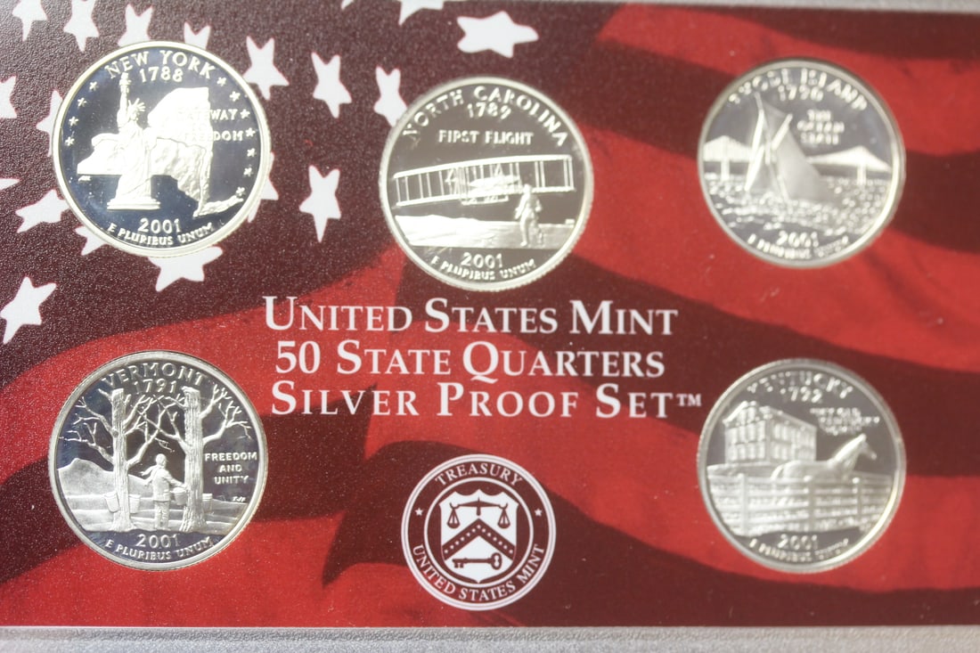 2001 US Mint Silver Proof Set - 4