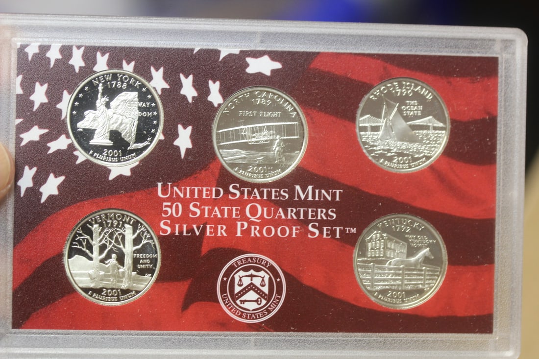 2001 US Mint Silver Proof Set - 3