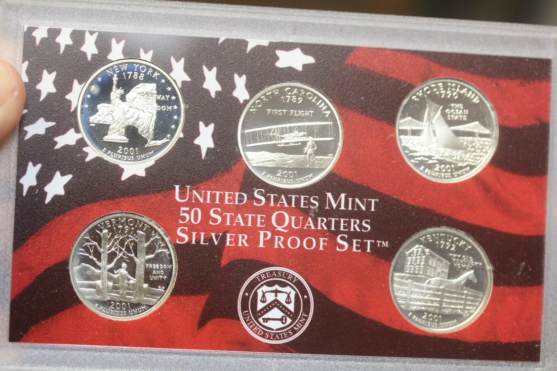 2001 US Mint Silver Proof Set - 2