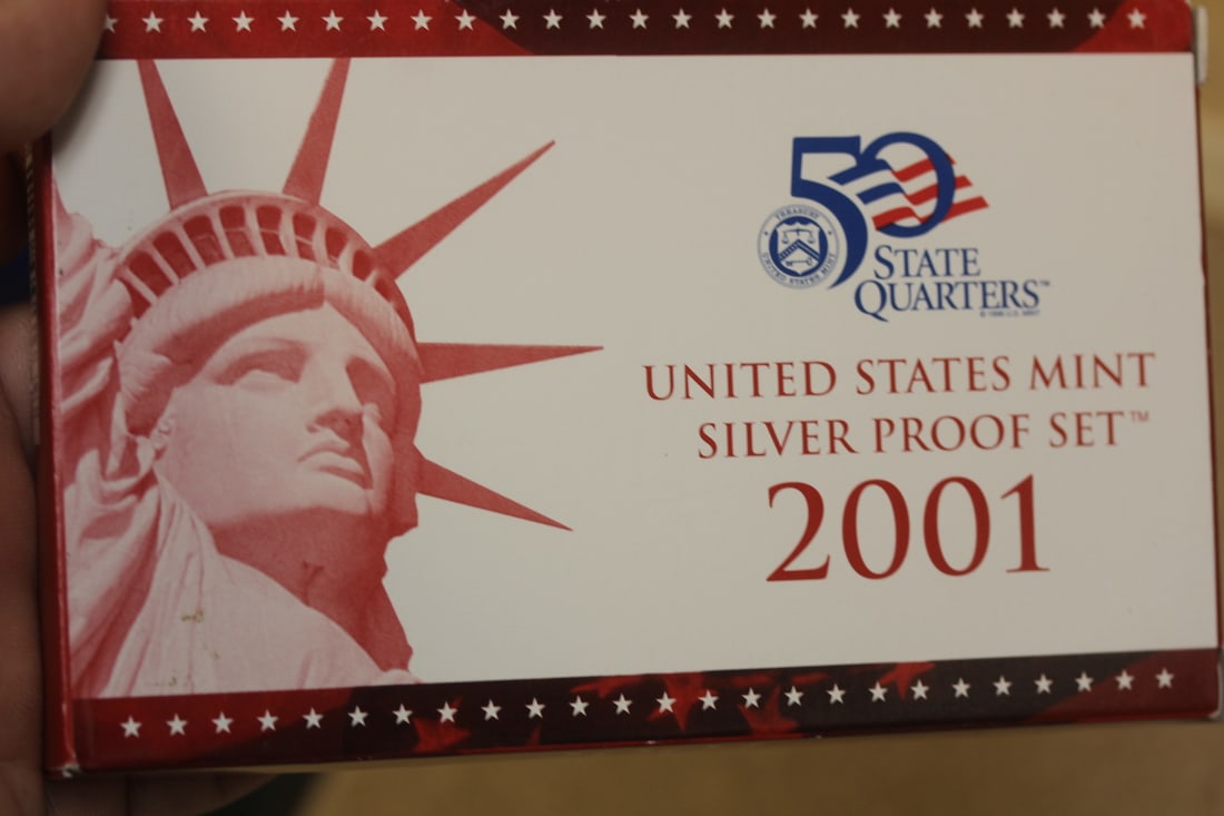 2001 US Mint Silver Proof Set: as shown