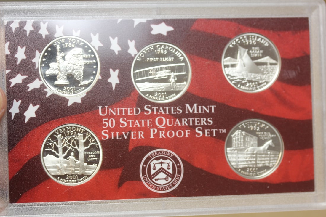 2001 US Mint Silver Proof Set - 3