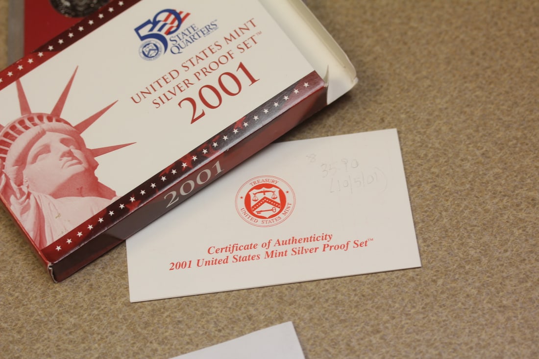 2001 US Mint Silver Proof Set - 7