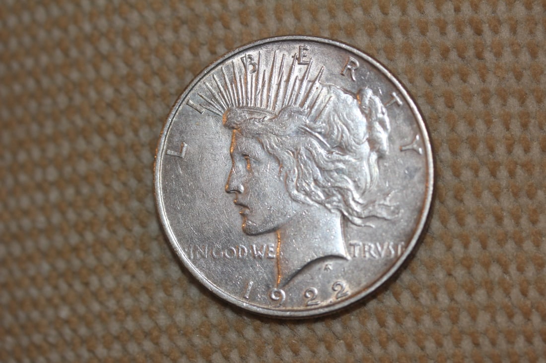 1922 Peace Silver Dollar: as shown